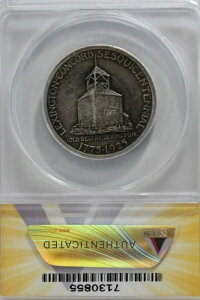 1925�N .50 ANACS EF 45 ���L�V���g�� �N���V�b�N �V���o�[�L�O�R�C��