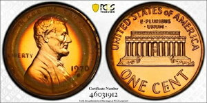 1970 �N S �v���[�t ���[�W �f�C�g PCGS �S�[���h �V�[���h PR66 RB �g�i�[ �r���[�e�B�[�B