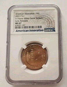 2021 P $1 Innovations-NH NGC MS67 �z�[���r�f�I�V�X�e�����������[�X