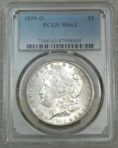 1899-O �����K����� PCGS MS63 �t���X�e�B PQ �Ӓ�ς� �V�i�z���_�[ #W97C