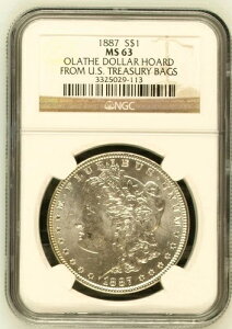 1887�N P �����K����� NGC MS-63 �I���C�T�h�� �č������ȃo�b�O����̕�