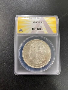 1880�N S ���[�K���h�� ANACS MS-63 - ������-���X�^�[-�F��X���u - $1-