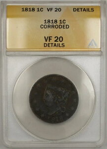 1818�N �R���l�b�g�w�b�h 1�Z���g 1C ANACS VF 20 �ڍו��H A