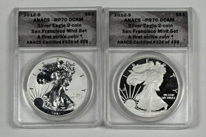 2012-S 2�R�C�� �V���o�[ �C�[�O�� �T���t�����V�X�R �Z�b�g ANACS RP70 & PR70 �t�@�[�X�g�X�g���C�N-