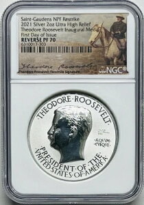2021 Saint Gaudens NPF 2�I���X �V���o�[ UHR �Z�I�h�[�� ���[�Y�x���g ���_�� NGC REV PF70 FDOI-