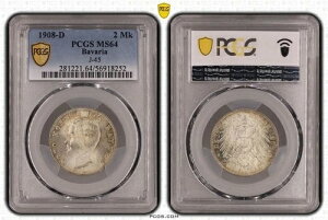 �o�C�G���� 2�}�[�N �V���o�[ 1908 D �L���O�I�b�g�[ J-45 MS64 ������ 130009-