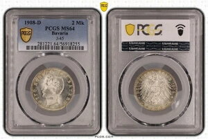 �o�C�G���� 2�}�[�N �V���o�[ 1908 D �L���O�I�b�g�[ J-45 MS64 ������ 130011-