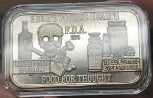 1975�N 1�I���X0.999 �V���o�[�A�[�g�o�[ -Here's to Your Health FDA Food for Thought Boston-