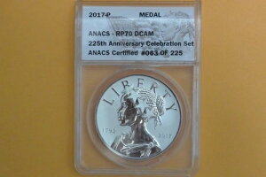 2017-P ���o�[�X�v���[�t 225���N�L�O �A�����J���R�⃁�_�� 1�I���X ANACS RP70