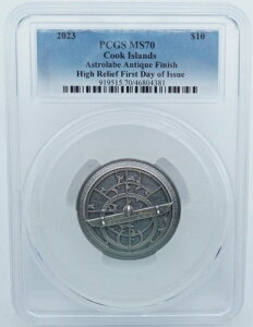 2023�N 10�h�� �N�b�N���� 2�I���X �V���o�[ �A�X�g�����[�x �A���e�B�[�N�d�グ HR PCGS MS70 - F263