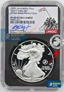 2025 P �V���o�[�C�[�O�� �A�����J�C���� NGC PF69 �E���g���J���I ���b�g�E�W�F�v�\�� �T�C������ %