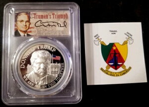 2020�N �J�����[�� �v���[�t�V���o�[ �h�i���h�E�g�����v PCGS PR70 �n�C�����[�t 2�I���X .999 W COA