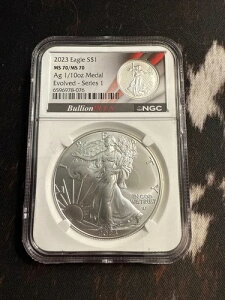 Bullion PLUS Evolved�V���[�Y 2023 W�C�[�O�� S$1 / MS 70 1/10 ���_��