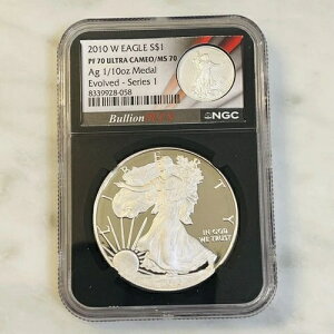 2010 W Bullion Plus �V���[�Y 1 Evolved ���̃f���A���R�C���X���u �V���o�[�C�[�O�� PF70