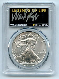 2021�N (P) 1�h�� �V���o�[�C�[�O�� �G�}�[�W�F���V�[ T1?? PCGS PSA MS70 ���W�F���h �I�u ���C�t �E�F�C�h�E�{�b�O�X