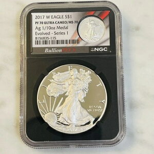 2017 W Bullion Plus �V���[�Y 1 Evolved ���̃f���A���R�C���X���u �V���o�[�C�[�O�� PF70