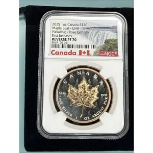 2025 �J�i�_���[�v�� �����t�H���X�g ���[�Y�S�[���h�M���g 1�I���X �V���o�[ NGC Rvs Prf PF70 UHR-