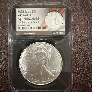 Bullion Plus Evolved - �V���[�Y1 - �f���A���R�C���X���u - 2025 ASE MS70 1�I���X + 1/10��