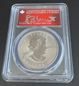2022 PCGS MS70 �J�i�_ 1�I���X �V���o�[ ���[�v�����[�t AG �u�����g
