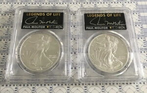 �|�[���E�����^�[ �I�[�g 2021 PSA/PCGS �V���o�[�C�[�O�� MS70 ���X�g1&2 �t�@�[�X�g���W�F���h���C�t