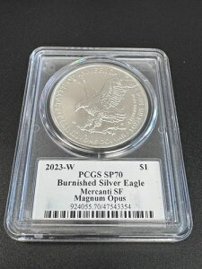 2023-W �d�グ�V���o�[�C�[�O�� $1 PCGS SP70 Mercanti SF �}�O�i�� Opus-