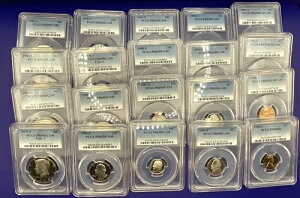 ??{5} �O���[�h�t���v���[�t�R�C�� �����R���N�V����??PCGS PR69DCAM 20 �N�ȏ�O�̃R�C��??
