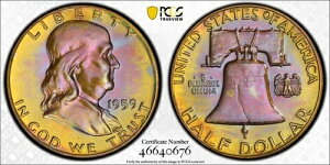 1959�N �t�����N�����V���o�[ �v���[�t�n�[�t�h�� PCGS PR�ڍ� QC �����X�^�[���C���{�[�g�[��