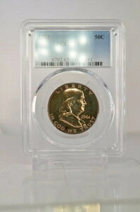 PR65 1961 PCGS�O���[�h �t�����N���� �V���o�[ �n�[�t�_���[ �v���[�t �����X�^�[�g�[�� ���A�R�C��