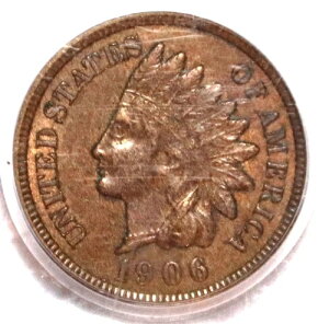 1906�N�C���f�B�A���w�b�h�Z���g - PCGS MS63BN - #3587D ��������