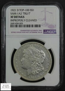 1921 D VAM-1A TRU_T �g�b�v100 �����K�� �V���o�[ �_���[ $1 NGC XF �ڍ� - �A���N���[�j���O�ς�