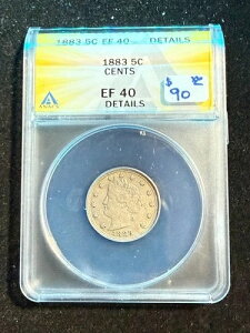 1883�N ���o�e�B V �j�b�P���Z���g ANACS EF 40 �ڍ�
