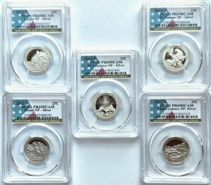 2012 S �������� 5���Z�b�g �V���o�[ �N�H�[�^�[�R�C���Z�b�g PCGS PR69DCAM �X�y�V�����t���b�O���x��