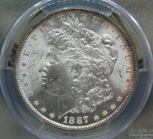 1887�N P ���[�K�� �V���o�[�h�� $1 PCGS MS63 #870 BU Unc ������ ECC&C, Inc.