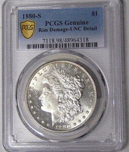 PCGS UNC �ڍ� 1880-S �����K����� �Z�L���A�V�[���h �`���C�X BU #48964318