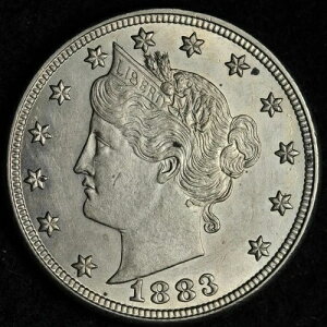 1883�N No Cents Liberty V �j�b�P���W�F�� BU�E�����ʁEMS E151 WQEX-
