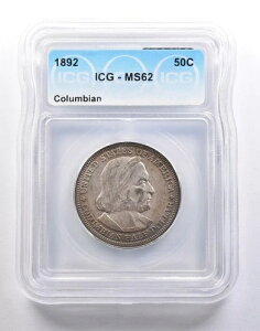 1892�N�R�����r�A����������n�[�t�h�� MS62 ICG *6600
