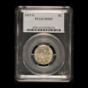 1937-S 5�Z���g �o�b�t�@���[�j�b�P�� PCGS MS65 - �č���������