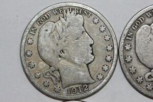 1912-D 1����1912-S �o�[�o�[ 90% �V���o�[ �n�[�t�h�� 3���A�O���[�h G-VG (NUM6785)