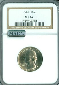 1968�N �N�H�[�^�[ NGC MS67 2ND FINEST MAC �X�|�b�g���X *