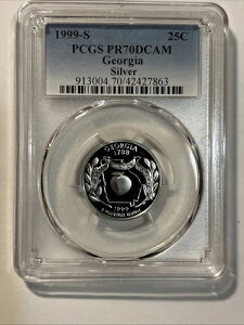 1999S 25�Z���g �W���[�W�A�B�u�V���o�[�v�v���[�t PCGS PR70DCAM (�p�[�t�F�N�g�O���[�h)