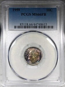 1959-P ���[�Y�x���g �_�C�� PCGS MS66FB �J���t���g�[���R�C��