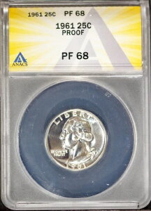 1961�N 25�Z���g��� ���V���g���N�H�[�^�[ PF 68 ANACS # 7695756 + �{�[�i�X