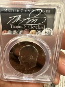 1974 S $1 PCGS Pr69dcam �N���b�h �}�X�^�[�R�C���f�U�C�i�[ Thomas S Cleveland �̃T�C������
