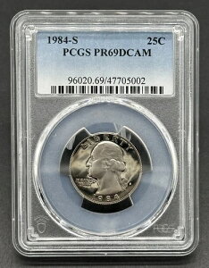 �f���炵���A�����J�� 1984-S 25�Z���g ���V���g�� �N�H�[�^�[�v���[�t�R�C�� PCGS PR69DCAM