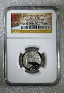 2017-S 25c 225���N�L�O�Z�b�g �I�U�[�N���o�[�E�F�C�Y NP �N�H�[�^�[ ER NGC SP70-