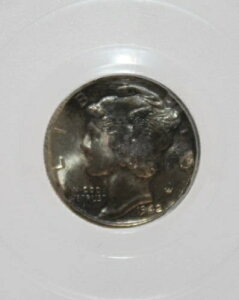 1942�N S �}�[�L�����[ �V���o�[ �_�C�� PCGS �O���[�h MS 64 ������ �g�[�� #10581561