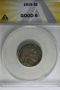1919 .05 ANACS G 6 �o�b�t�@���[�j�b�P���A�C���f�B�A���j�b�P���A5�Z���g�s�[�X