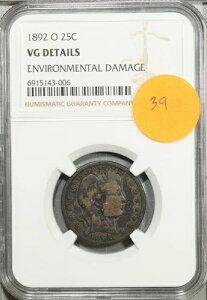 1892�N O �o�[�o�[ �N�H�[�^�[ 25�Z���g NGC VG �ڍ� ���ɗǂ� #3-006