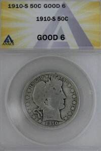 1910-S .50 ANACS G 6 �o�[�o�[�n�[�t�_���[�A���o�e�B�w�b�h�n�[�t�A50�Z���g