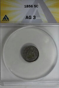 1856 .05 ANACS AG 3 �n�[�t�_�C���A�V�[�e�b�h ���o�e�B �n�[�t�_�C��